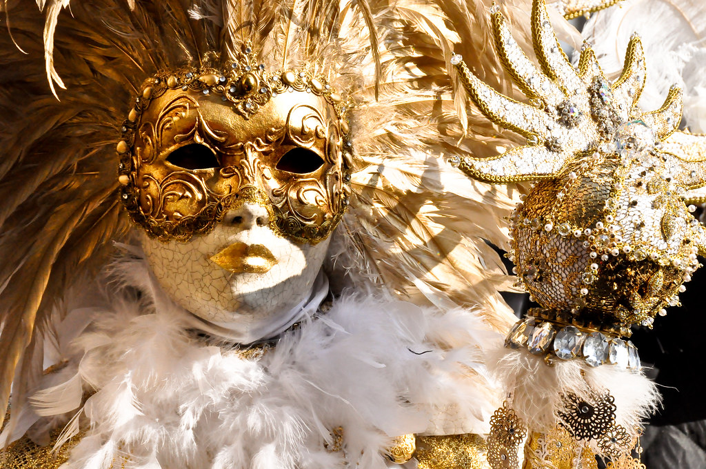 Masque dorée carnaval de Venise - Giorgio Minguzzi